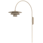 Applique da parete Plato 1 luce beige metallo Luminex