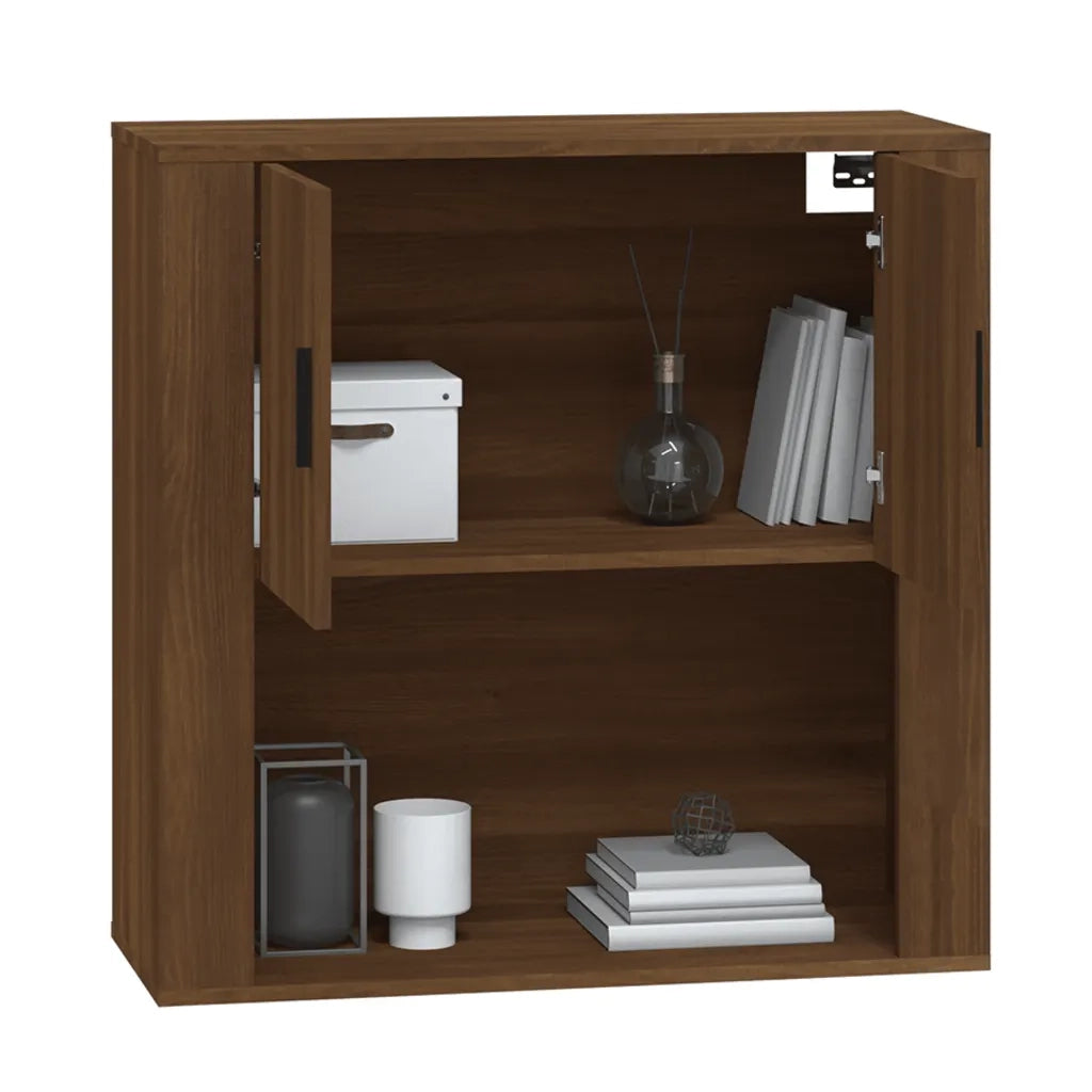 Armadietto a Muro Rovere Marrone 80x33x80 cm Legno Multistrato cod mxl 26670
