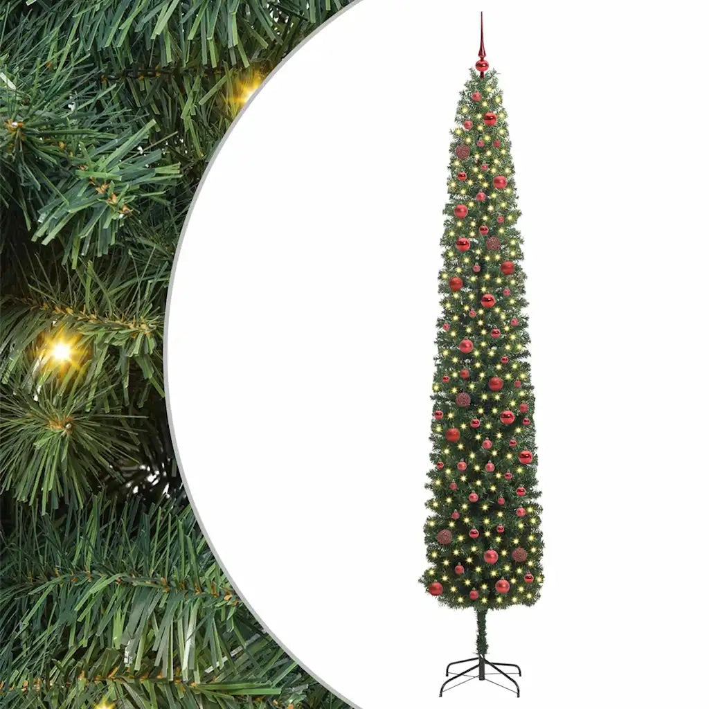 Albero di Natale artificiale con 300 LED Verde 270 cm 3394978