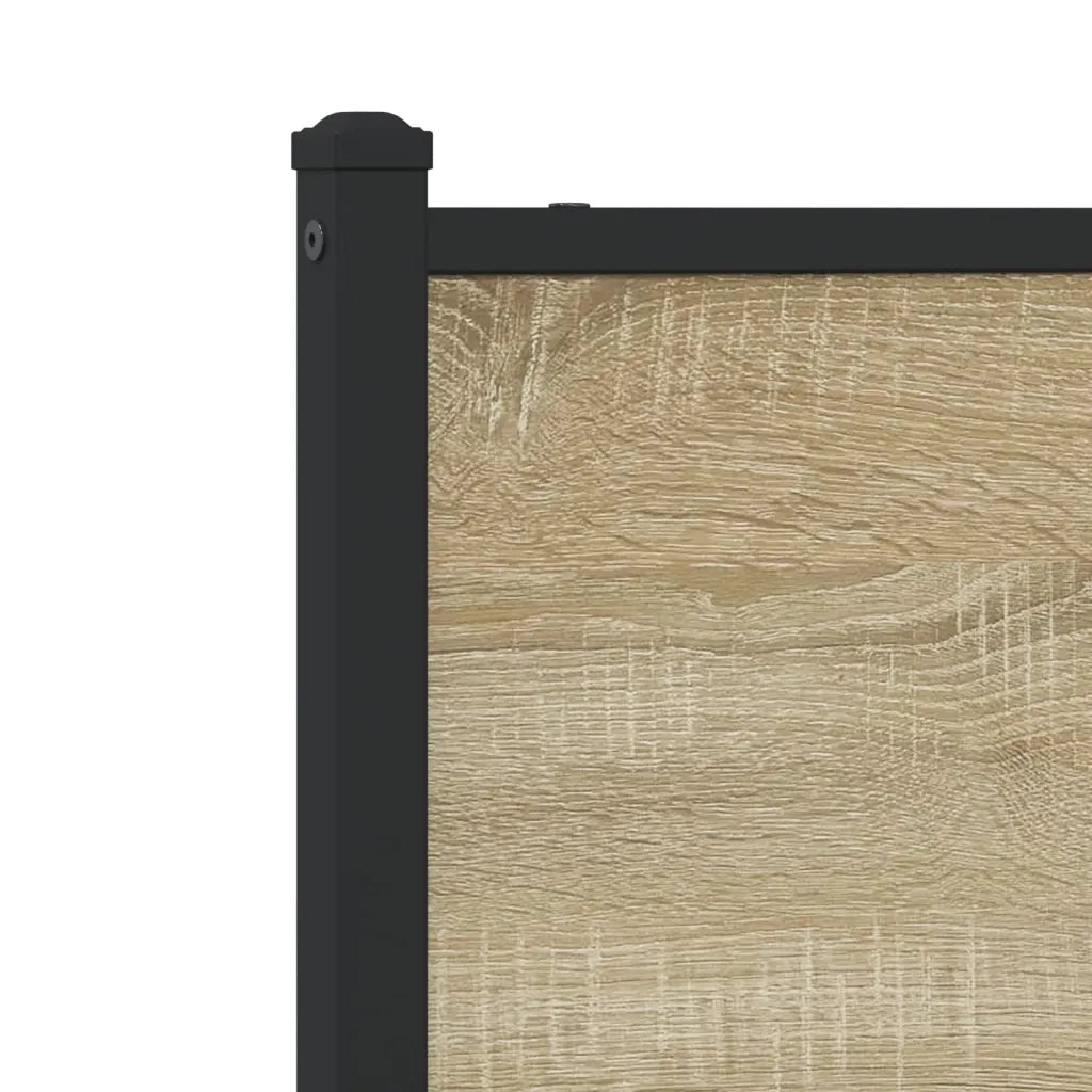 Giroletto senza Materaso in Metallo Rovere Sonoma 120x190 cm 4007865