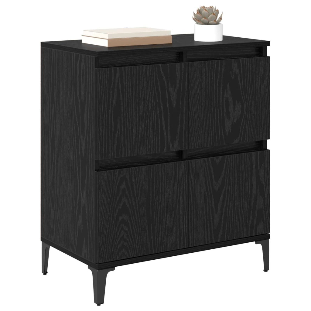 Credenza | Madia | Buffet da pranzo | Armadio da pranzo Rovere Nero 60 x 35 x 70 cm