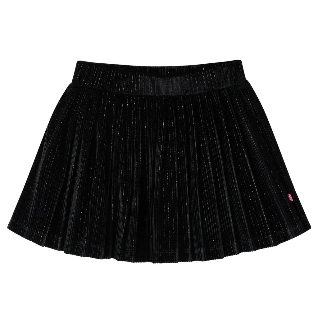 Gonna Plissettata da Bambina con Lurex Nero 116cod mxl 84257