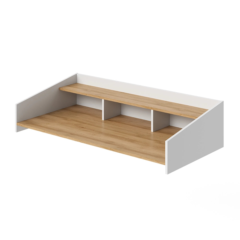 Sopralzo a scaffale Viktor Rovere artigianale/Bianco 127.2 x 30 cm Vicco
