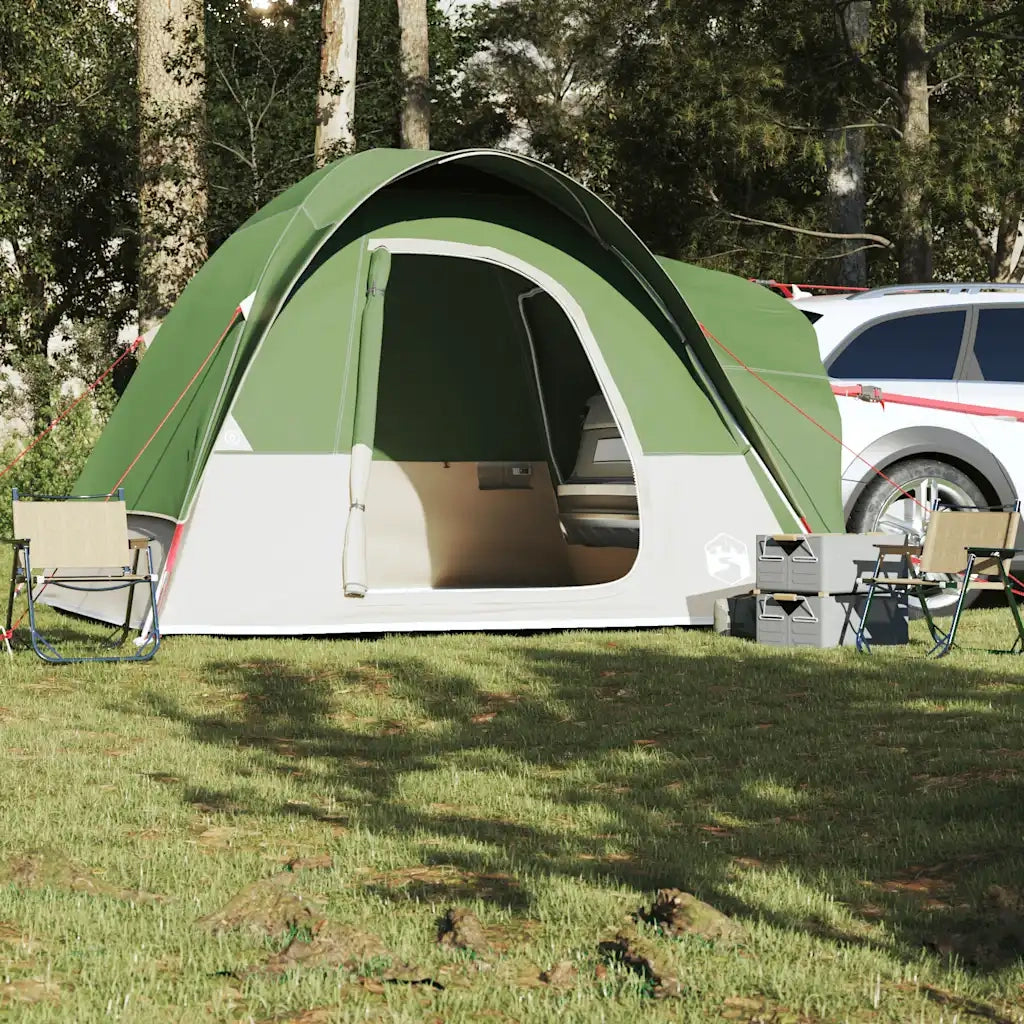 Tenda da Campeggio per Auto per 4 Persone Verde Impermeabile
