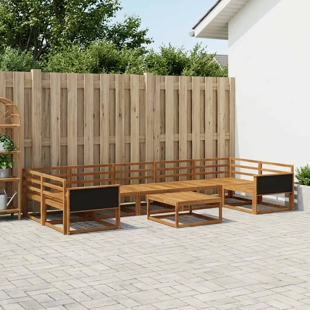 Set di divani da esterno 8 pcs Naturale