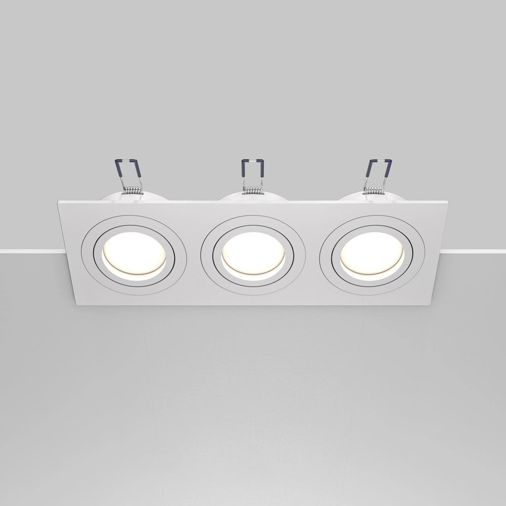 Maytoni Atom faretto incasso soffitto 3xGU10 bianco