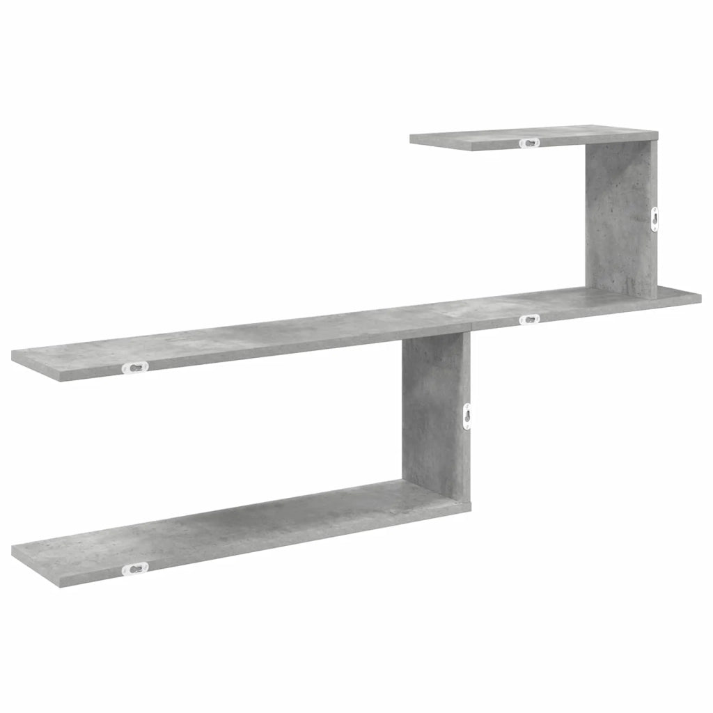 Scaffale da parete Grigio Cemento 122 x 18 x 60 cm 8012183