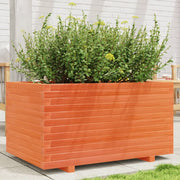 Fioriera Giardino Marrone Cera 90x60x49,5cm Legno Massello Pino 847385