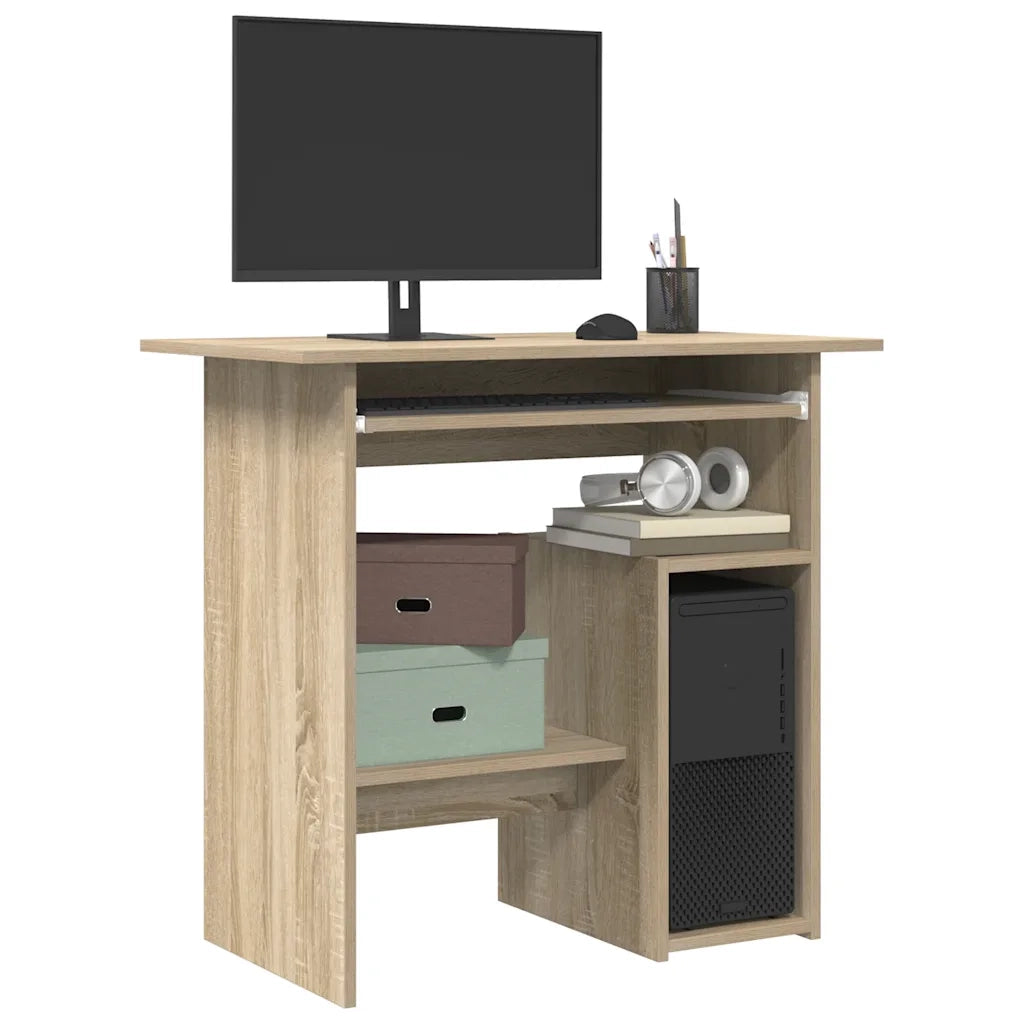 Scrivania Rovere Sonoma 80x45x74 cm in Legno Multistrato 801367