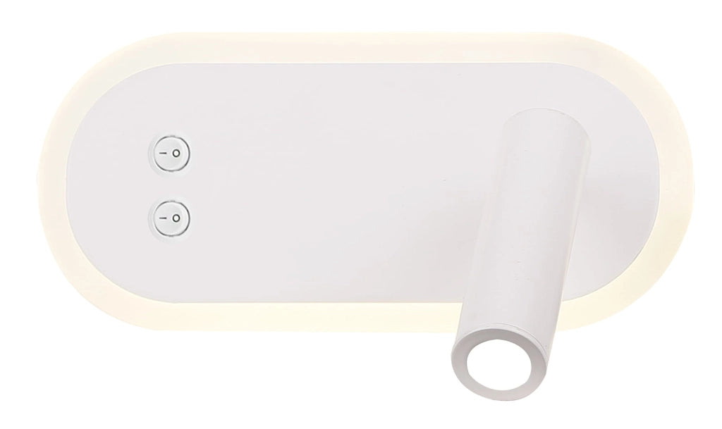 Applique Candellux Miracle bianca LED 9W 4000K 2x interno