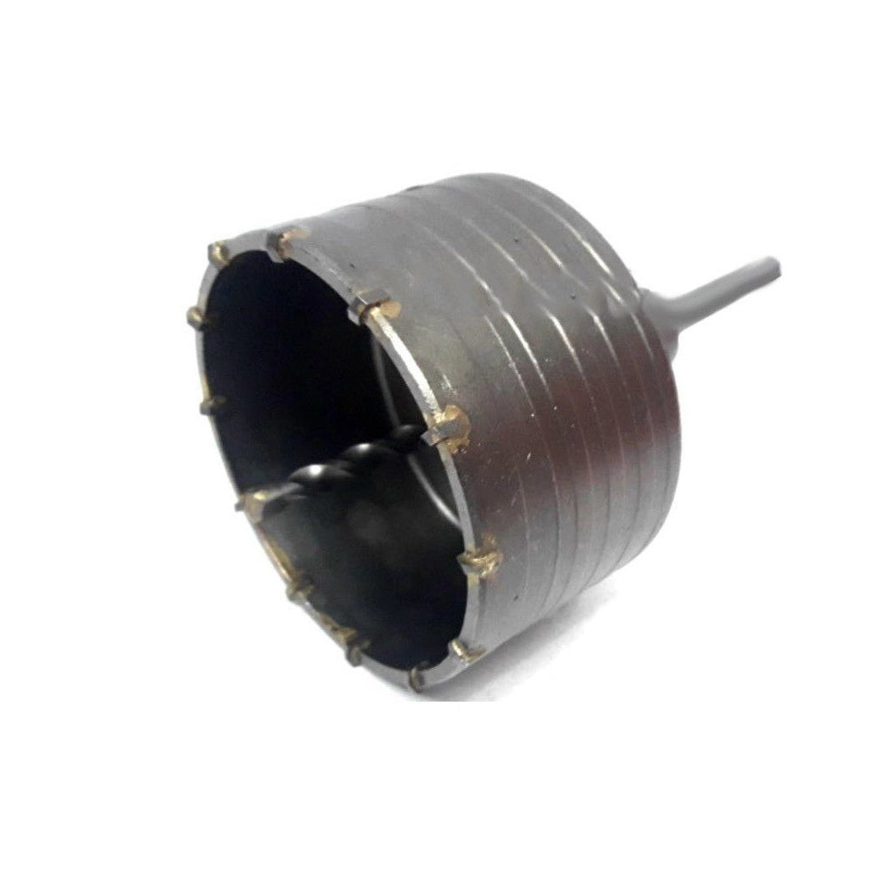 Trade Shop - Fresa Carotatrice A Tazza Per Muro Da 30mm A 130mm + Asta Da 11 Cm Sds Plus -