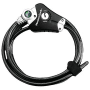 MASTER LOCK 8428EURDPRO Cavo di Sicurezza Python Regolabile 1,8 m x 10 mm Acciaio Rivestito in Vinile colore Nero
