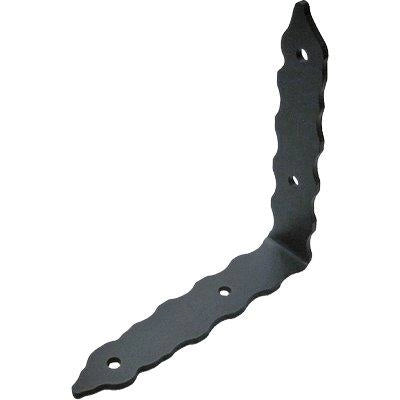 ANGOLARE GAZEBO RINFORZO PIEGATO 90  ° 376  ACCIAIO VERNICIATO GRAFITE S.MM 55 MM 200X42