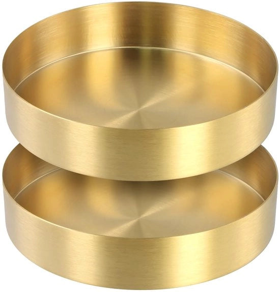 Servizio da Tavola in Acciaio Inossidabile - Set a 2 Pezzi - Decorativo - Con Finitura Lussuosa - Stivabile