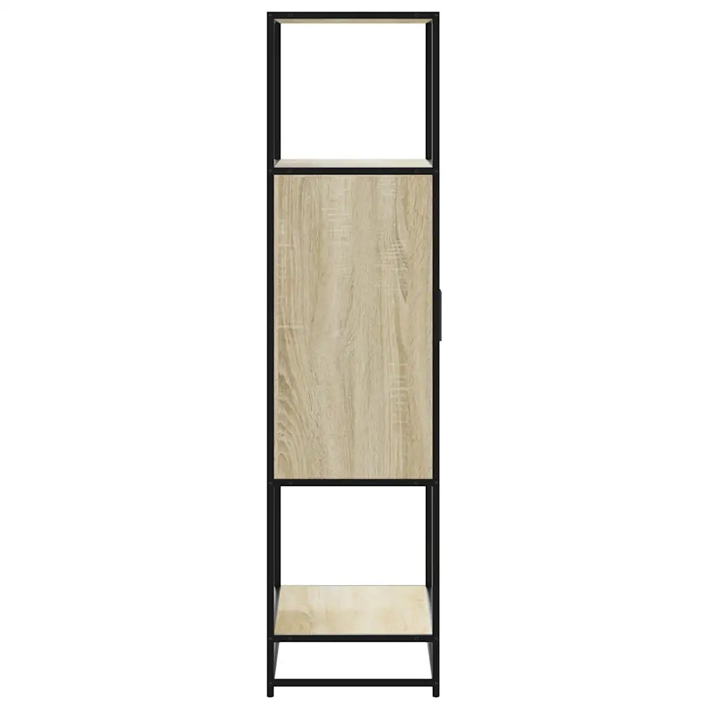 vidaXL Credenza Rovere Sonoma 68x35x139 cm Legno Multistrato Metallo