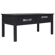 Tavolino da Salotto Nero 100x50x45 cm in Legno 284141