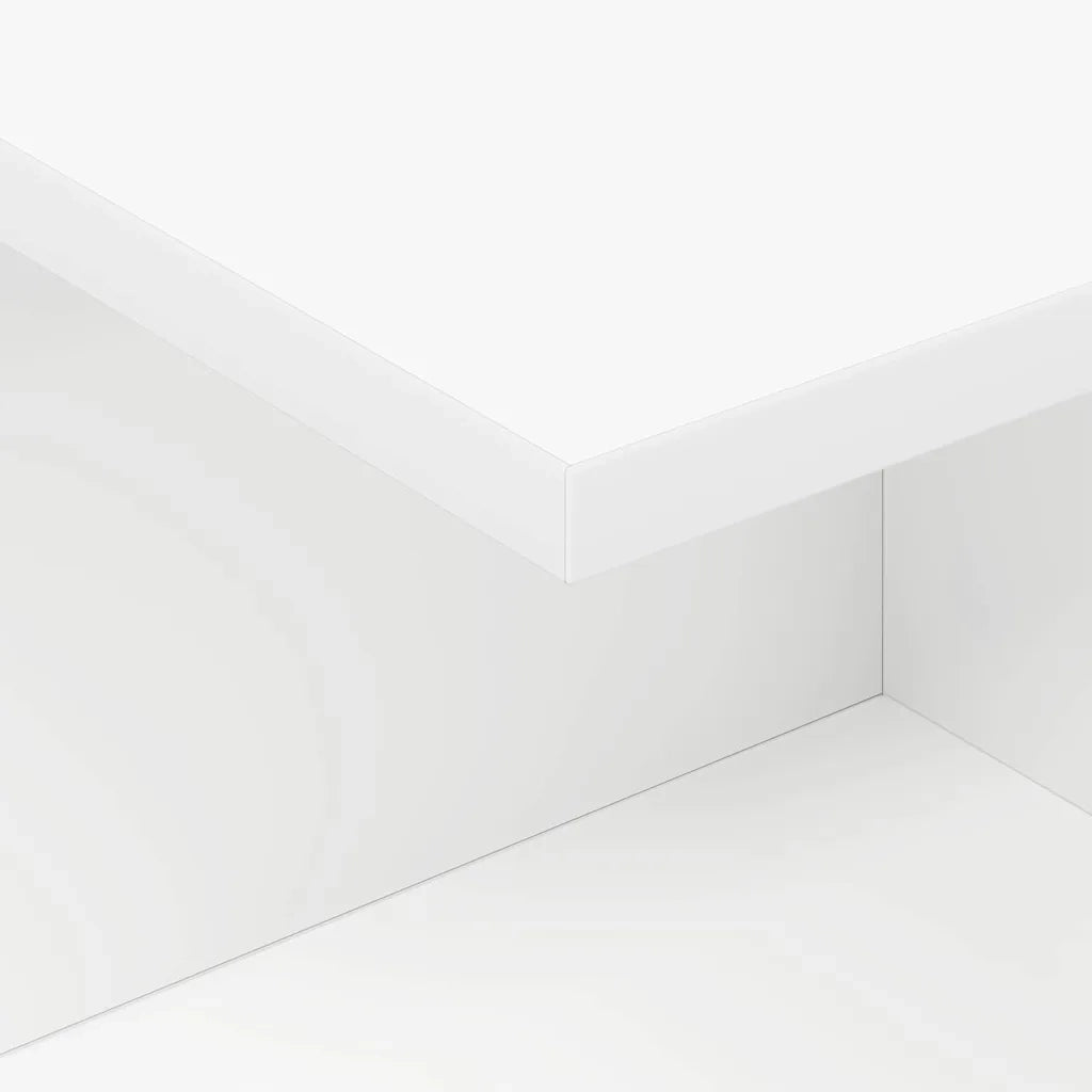 Comodino Bianco 40 x 30 x 25 cm Legno multistrato 891168