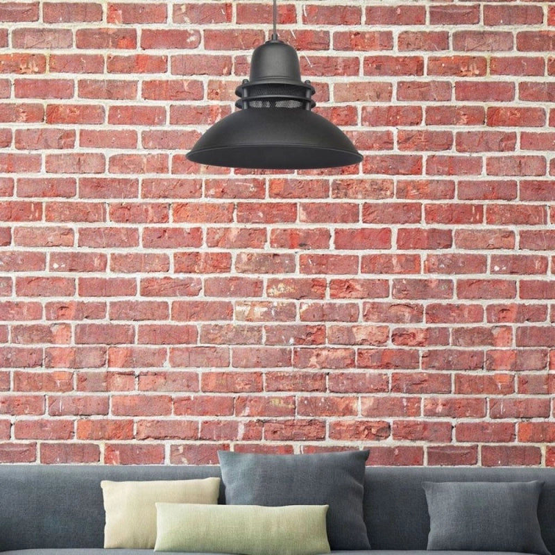 Lampada a sospensione Tibet ASZ0871 nera stile industriale