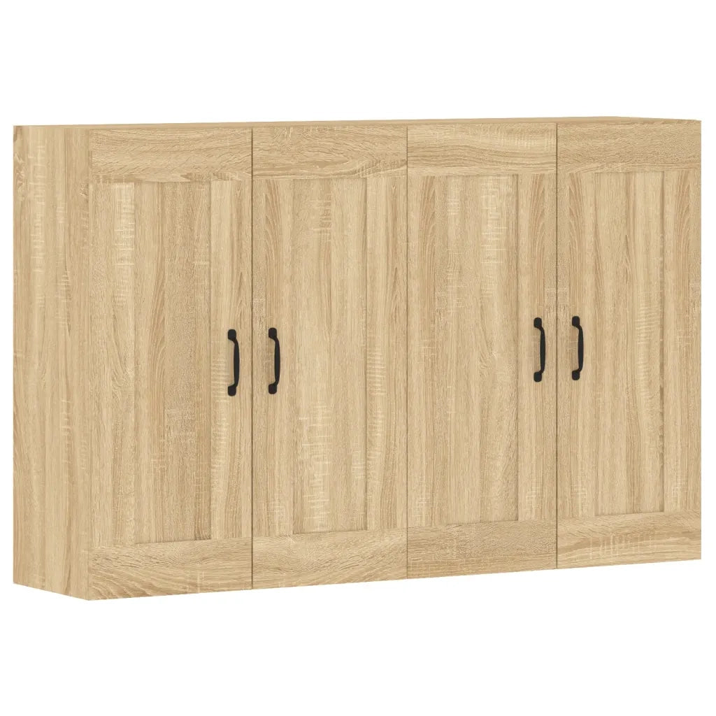 Armadietti a Parete 2 pz Rovere Sonoma in Legno Multistrato CFW1888930