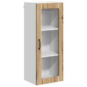 Pensile da cucina | Mobile in vetro da parete LUCCA Rovere Artigianale