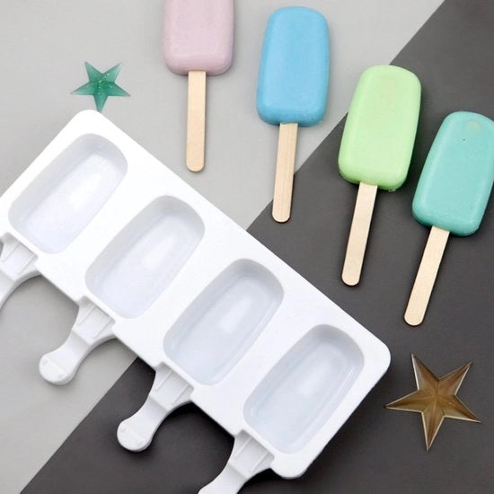 Set di forma per cake pop, 2 confezioni con 8 forme in silicone per cake pop, include 100 bastoncini in legno, accessori e attrezzature, attrezzatura da forno per la preparazione di dessert a casa.