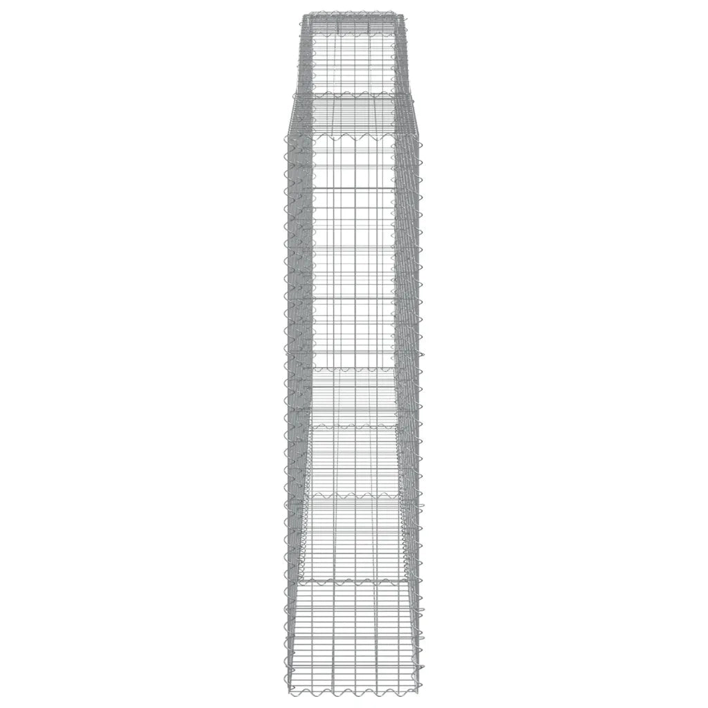 Cesti Gabbioni ad Arco 8 pz 400x50x200/220 cm Ferro Zincato 3147067