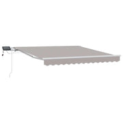 Tenda da Sole | Tenda Retrattile Grigio chiaro 300 x 250 cm Tessuto e acciaio