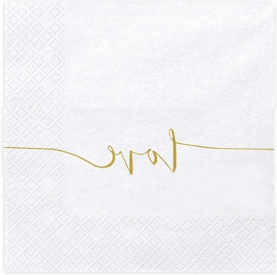 Serviette 33 x 33 cm 1 confezione (20) SP33-22 - Disegno d'amore