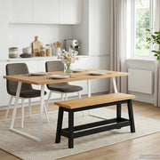 VidaXL Panchina da pranzo EKAI Nero 91,5 x 29 x 45,5 cm 42037009