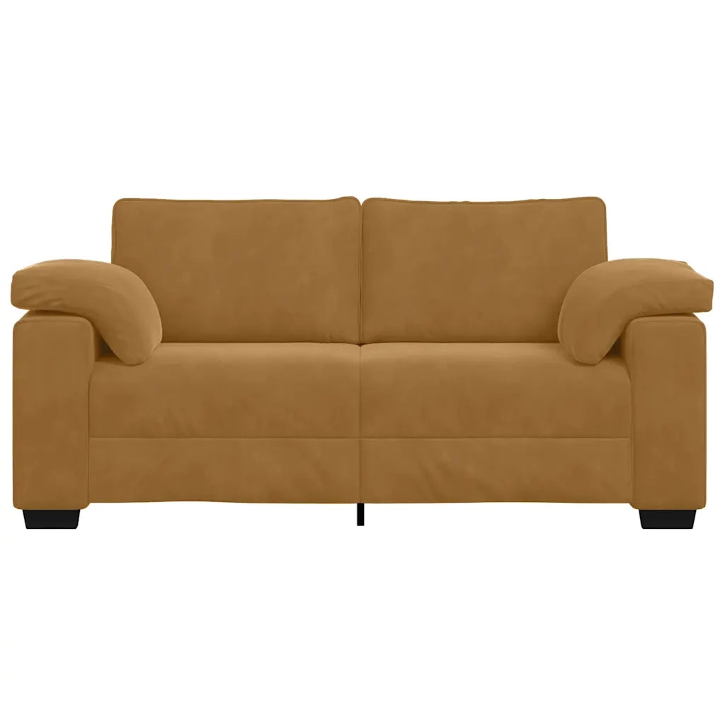 Divano Divanetto Marrone 180x77x82 cm in Velluto 4105274