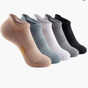5 paia di calze per corsa - calze sportive - calze in cotone assorbenti - calze per allenamento - calze sportive basso - calze antitrascinamento, assorbenti sudore e resistenti allo scivolamento - unisex - M (35-40)
