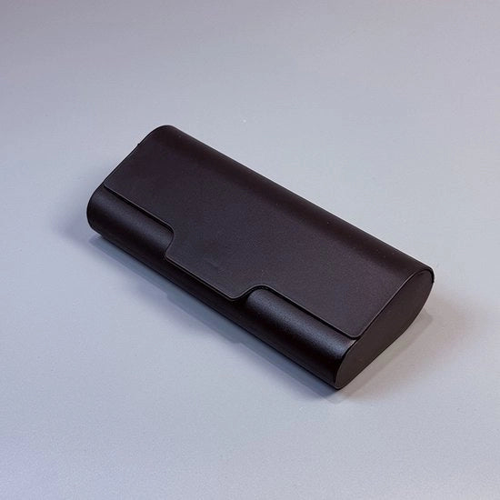 Copriocchiali in plastica (2 pezzi): protezione morbida e compatta per gli occhiali, design nero elegante, compatibile con la maggior parte degli occhiali da viaggio standard.