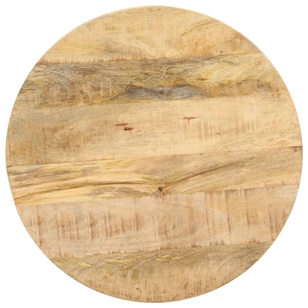 Tavolino di Servizio 48x48x56cm in Legno Massello di Mango