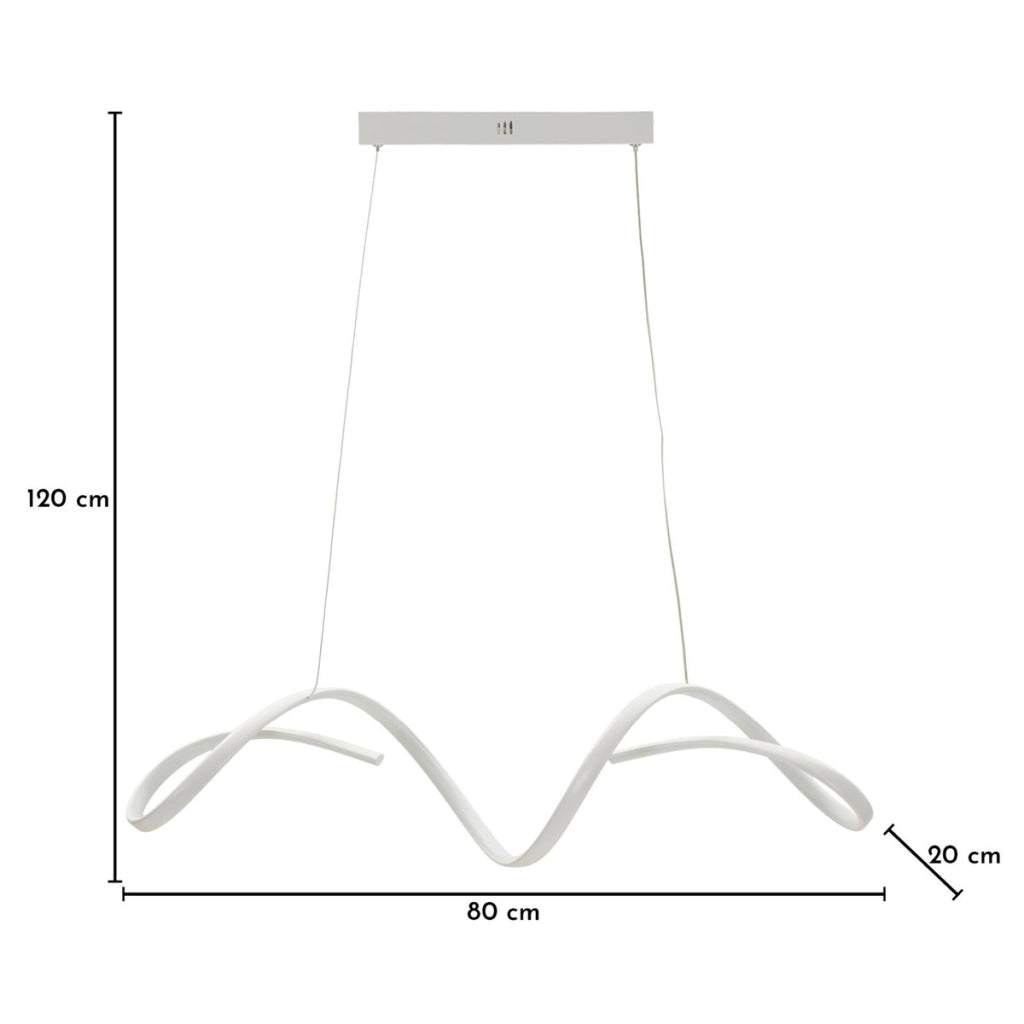 Lampadario Uter in alluminio e ferro con LED integrato