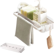 Organizzatore per cucina con scarico rimovibile - Bianco