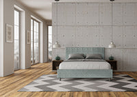 Letto Matrimoniale 160x210 cm Senza Rete Adele Aragona 7 Azzurro