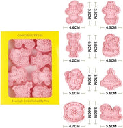 8 forme per biscotti natalizi, forme per biscotti natalizi per bambini, set di forme per biscotti natalizi per bambini 

Modello: (C)