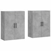 Set di 2 eleganti pensili a muro 69,5 x 34 x 90 cm in legno composito color grigio cemento 02_0055375