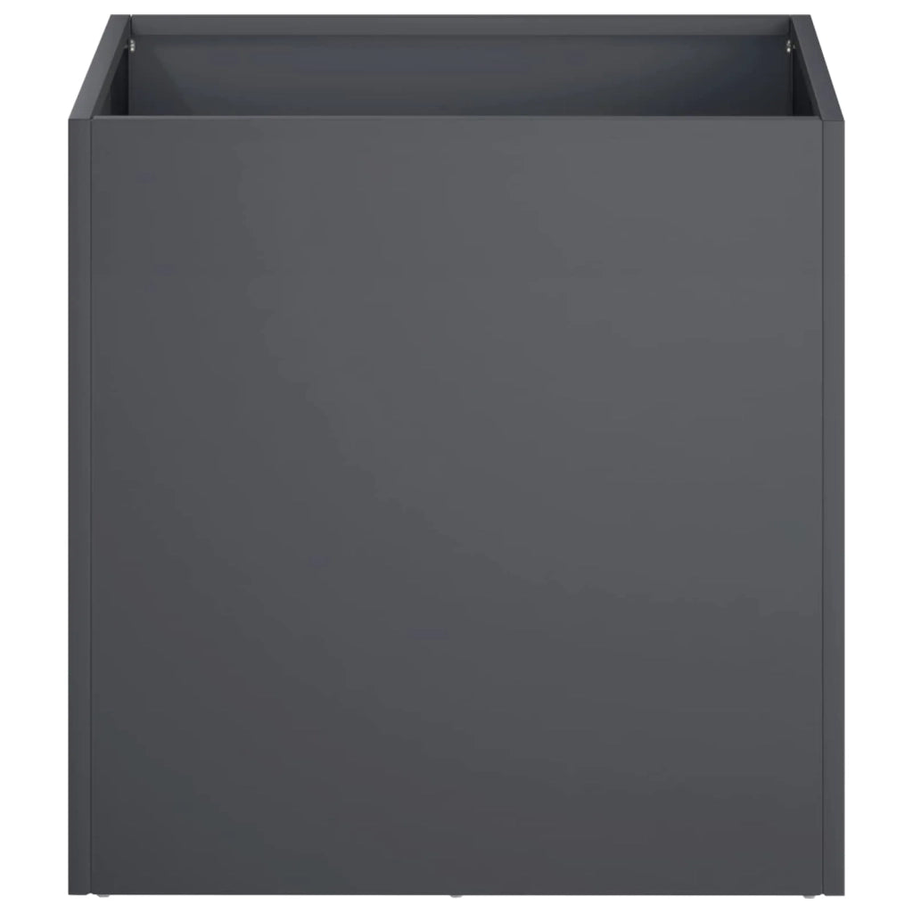 Vaso da giardino 2 pz Antracite 25 x 25 x 25 cm 8004943