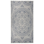 Tappeto da Esterni a Tessitura Piatta 80x150 cm Motivo Blu cod mxl 64797