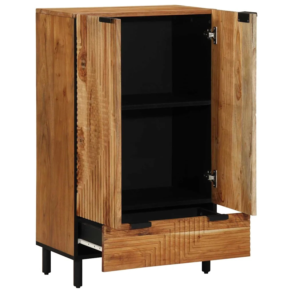 Credenza Naturale 60 x 33,5 x 100 cm Legno di Acacia Massello 4017786