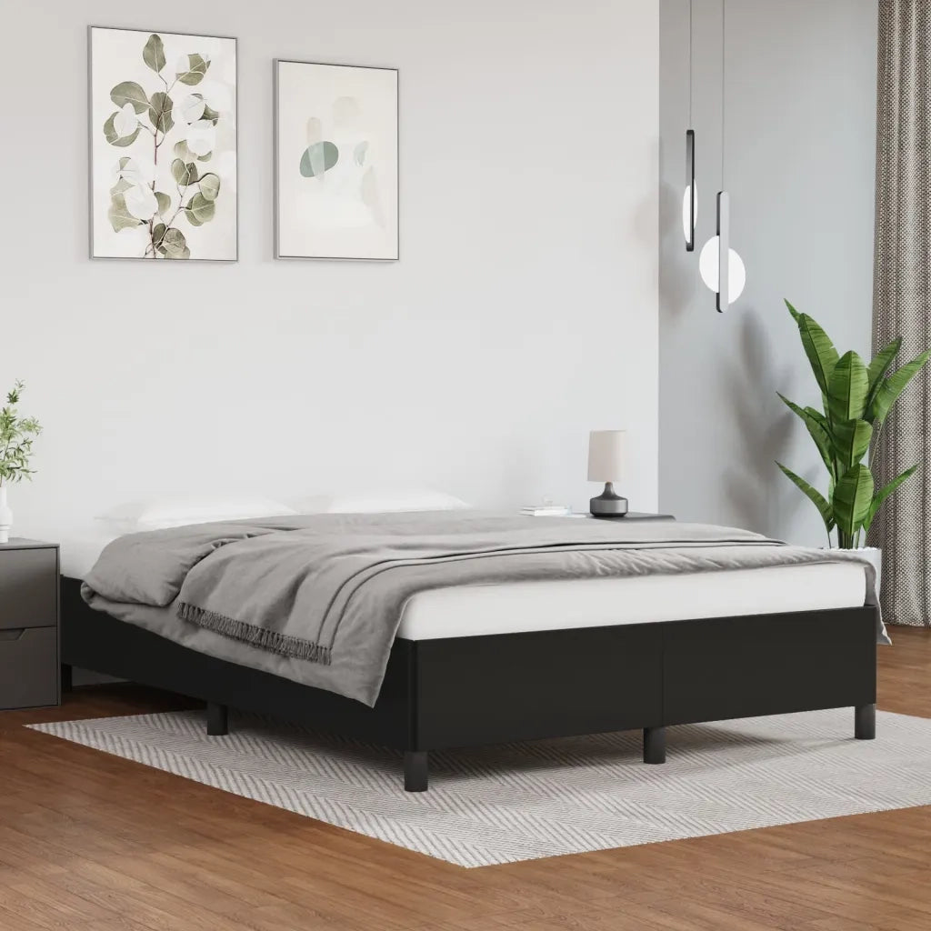 Giroletto-Struttura Letto Nero 140x200 cm in Similpelle 858536