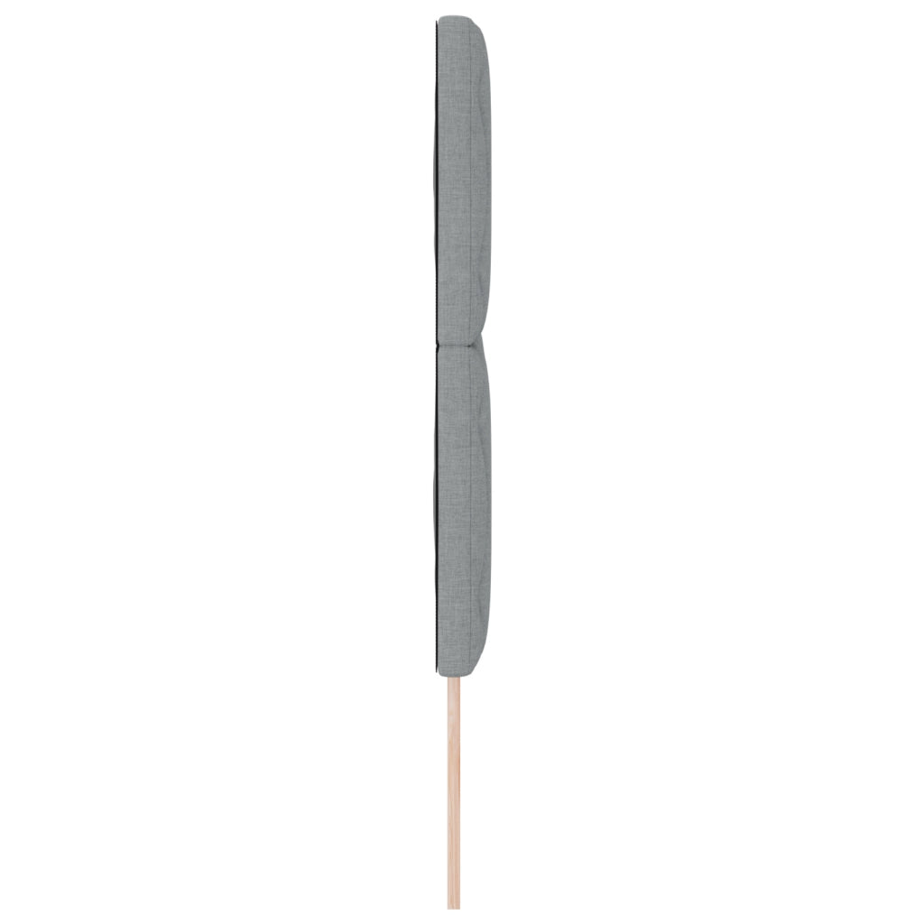 Testata LED Design Blocchi di Diamante Grigio Chiaro 160 cm Tessuto