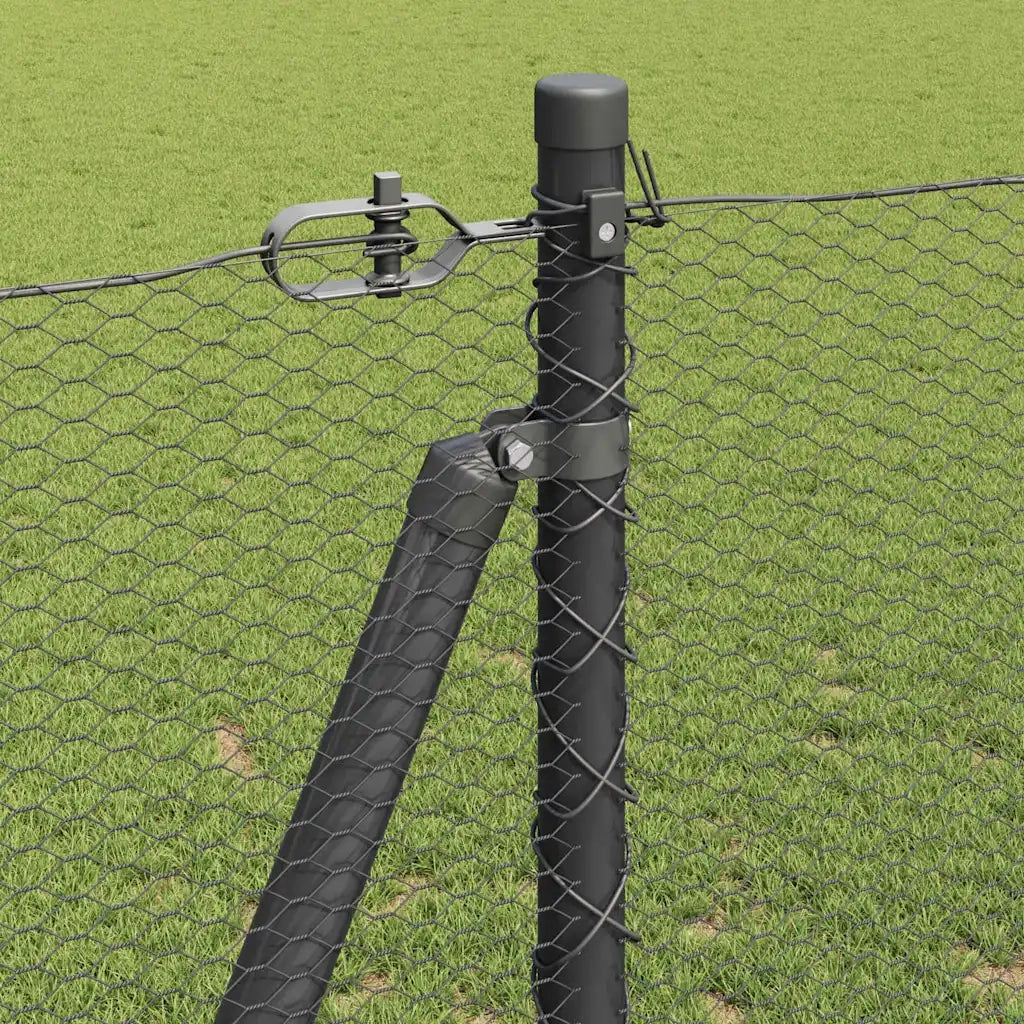 Palo della recinzione Grigio 50 x 1,2 m (rete da 13 mm)