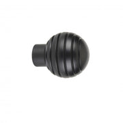 Finale per bastone tenda nero 22 mm 2Pz