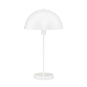 Lampada Da Scrivania Contemporanea Mushroom Acciaio Bianco 1 Luce E14