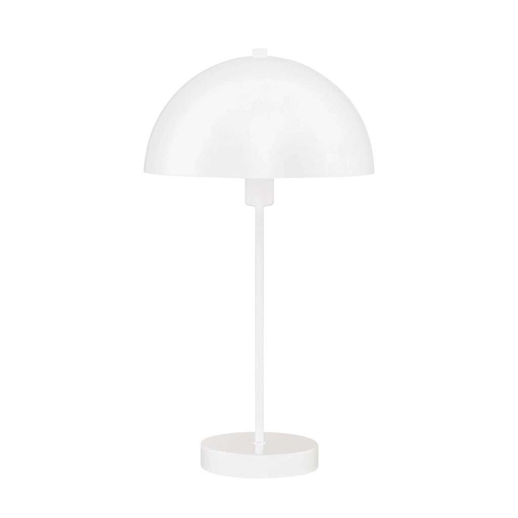Lampada Da Scrivania Contemporanea Mushroom Acciaio Bianco 1 Luce E14