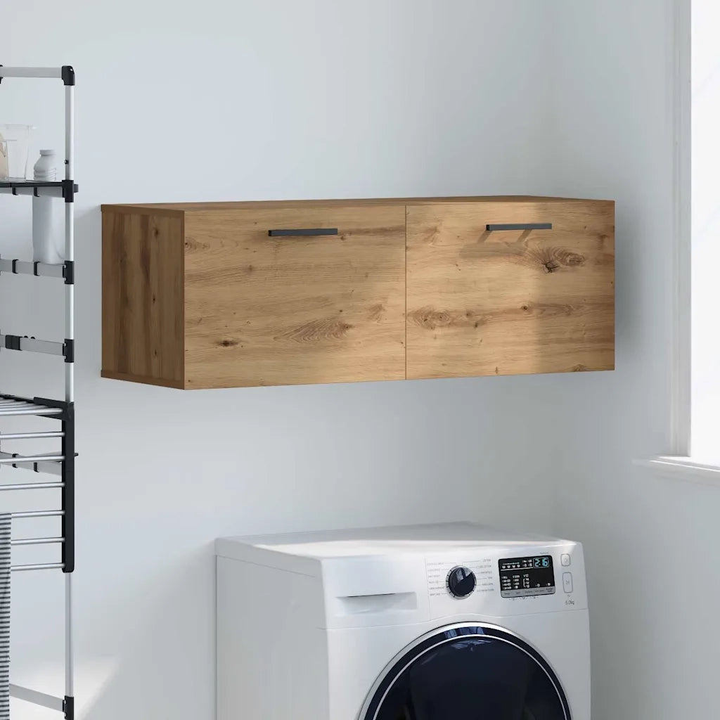 Armadietto a muro rovere artigianale 100 x 36.5 x 35 cm 879574
