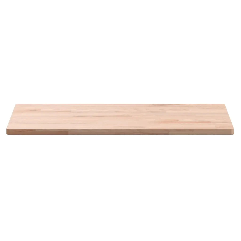 Piano Tavolo 60x40x1,5cm Rettangolare Legno Massello Faggio