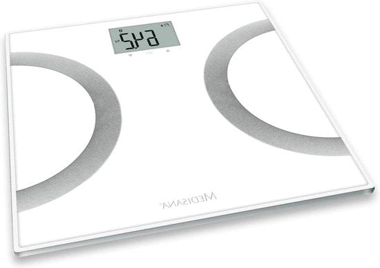 Pesa digitale per analisi corporea - misura grasso corporeo, acqua corporea e massa muscolare - peso massimo 180 kg con app